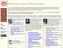Tablet Screenshot of esotericarchives.com
